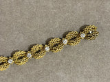 Gold and 1 Carat Diamond Vintage Bracelet