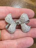 Platinum and 4 Carats Diamonds Vintage Brooch