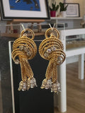 Gold and Diamonds French Vintage Earrings