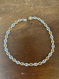 Gold and 5.50 Carats Diamonds Vintage Necklace