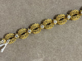 Gold and 1 Carat Diamond Vintage Bracelet