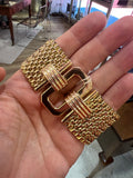 French Vintage Belt Bracelet is Yellow Gold