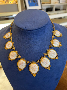 Gold and Coral Antique Necklace