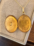 Gold and Emerald French Antique Locket