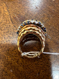 Boucheron Paris Gold Diamonds and Sapphires Vintage Ring