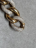 Gold and 12 Carats Diamonds Vintage Bracelet