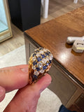 Boucheron Paris Gold Diamonds and Sapphires Vintage Ring