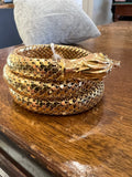 Snake Vintage Yellow Gold Bracelet