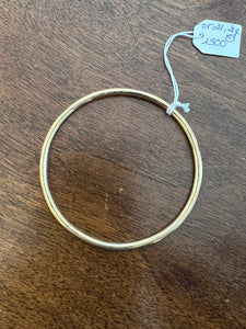 French Yellow Gold Bangle Bracelet