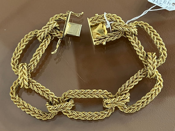 Bracelet vintage italien en or