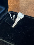 Platinum and Certified 1.47 Carats Diamonds Ring