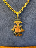 Pomelatto Vintage Gold Pendant Necklace