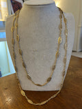 French Antique Long Chain Necklace in Yellow Gold