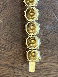 Gold and Chrysoprase French Vintage Bracelet