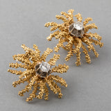 Gold and Diamonds French Fashion Earrings
