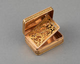 Antique French Gold  Perfume Boxe "vinaigrette"