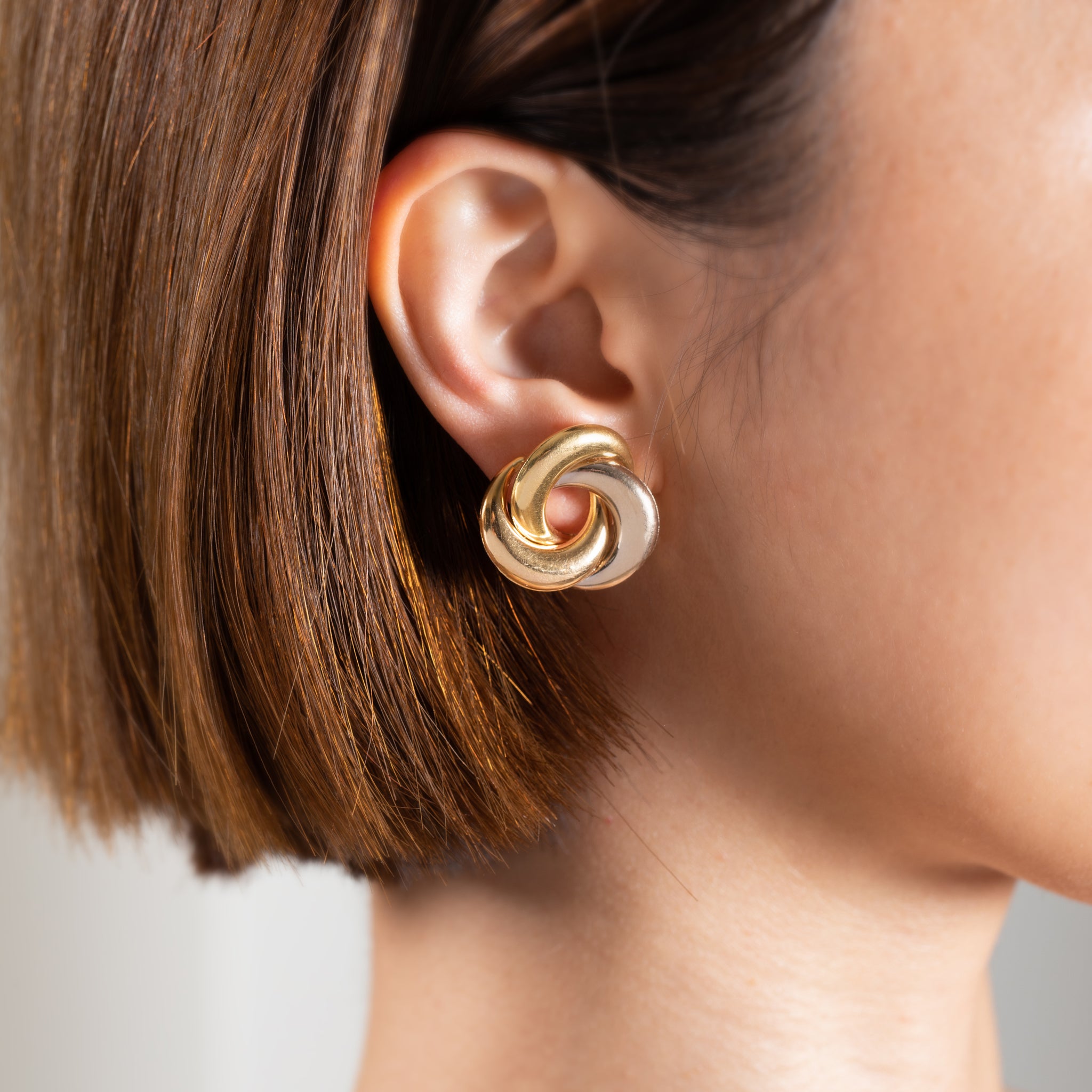 ■VINTAGE HOLLYWOOD■ Lump Knotted EarringsVH25NNEA106V VH24 e6bdbe75-2d79-5e0e-8ebe-