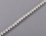 Gold and 5 Carats Diamonds French River Bracelet