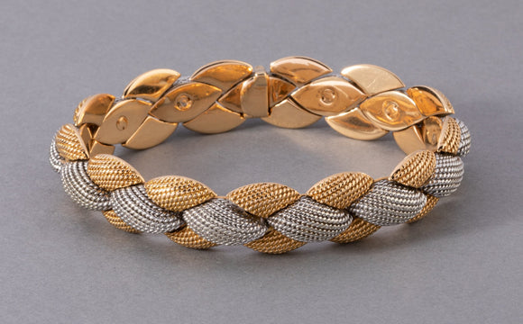 Gold and Platinum Vintage Bracelet by Sterlé