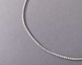 Gold and 7.02 Carats Diamonds River Necklace
