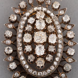 19th century Gold and 5 Carats Diamonds Pendant
