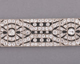 Bracelet Antique Français Platine et Diamants 18 Carats