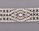 Platinum and 18 Carats Diamonds French Antique Bracelet
