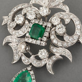 Vintage Diamonds and Emeralds Set