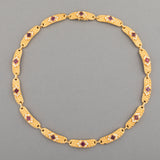 Gold Diamonds and Rubies Vintage Necklace