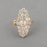 3 Carats Diamonds Antique Marquise Ring