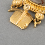 Antique Gold and Agate French Bracelet