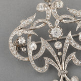 Gold and Diamonds French Belle Epoque Brooch