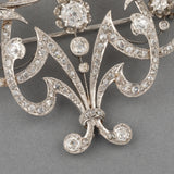 Gold and Diamonds French Belle Epoque Brooch