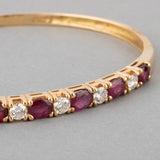 Bracelet Vintage Rubis 3,50 Carats et Diamant 1 Carats