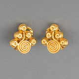 Vintage 22k Gold Zolotas Earrings