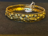 French Antique Gold Bangle Bracelet