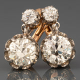 Boucles d'oreilles Belle Epoque Diamants 2.70 Carats