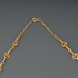 French Gold Antique Necklace Draperie