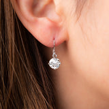 Boucles d'oreilles vintage françaises diamants 2,40 carats