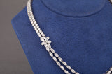 French 30 Carat Platinum and Diamonds Necklace