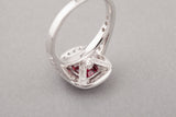 Certified 2.0 Carat Ruby and diamonds Ring