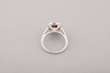 Certified 2.0 Carat Ruby and diamonds Ring