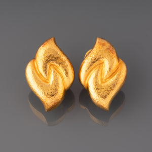 Gold Vintage Earrings by Zolotas