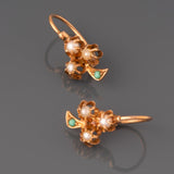 Gold and Pearls Antique Earrings